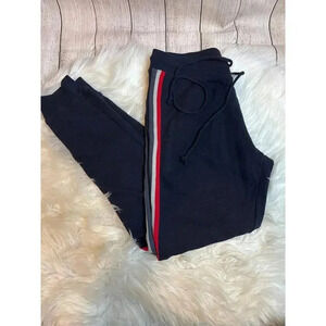 VLVT Velvet Graham & Spencer Women's Striped Joggers Navy Blue Women's Size S